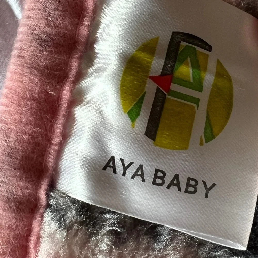 Aya‎ Baby Fleece Blanket Teddy Bears Plaid Retro Thick Polo Sporty Vintage